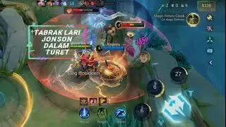 Game play Johnson, tabrak lari dalam turet bikin musuh kocar kacir, ciduk kill #mlbb #johnson 
