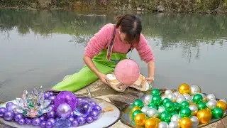 🔥 From Riverbank to Pearl Splendor: Girl Stumbles Upon a Clam Holding a Fortune!