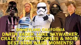 Interviewing CRAZY Stormtroopers, Vader, Luke Skywalker & Ahsoka: Star Wars at Disneyland! #disney 