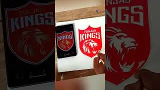 Punjab Kings Logo Drawing||#PBSK logo drawing #ipl