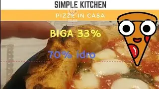 Pizza Napoletana con BIGA al 33% e 70% idratazione, stesura e cottura nel forno a gas Clementi.
