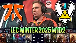 FNC vs VIT LEC WINTER SPLIT 2025 W1D2 | FNATIC vs TEAM VITALITY LEC WINTER SPLIT 2025 W1D2