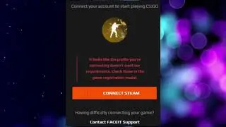 How to connect CSGO to FACEIT and FIX REQUIREMENTS ERROR