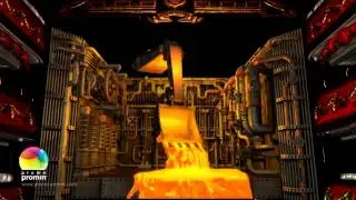 Indoor 3d mapping with stage illusion, Dnepr