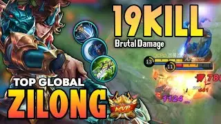 19KILL! ZILONG BEST BUILD 2021 | TOP GLOBAL ZILONG GAMEPLAY | MOBILE LEGENDS✓