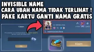 CARA GANTI NAMA TIDAK TERLIHAT ! REKOMENDASI NICKNAME PAKE KARTU GANTI NAMA GRATIS, INVISIBLE NAME !