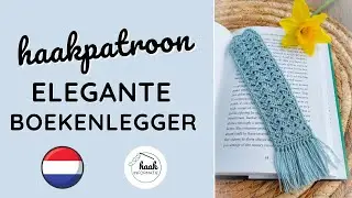 Haakpatroon Elegante Boekenlegger | #haakinformatie #haakpatroon #haken