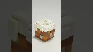 Lego Minecraft Snow Grass Block(tutorial) #shorts #minecraft