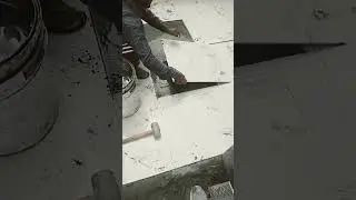 tile floor 2x2 fitting shot video
