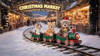 Let's go to the Christmas market visiting three friend 🌲🎄🎅