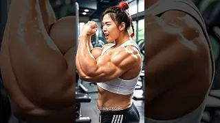 41 BIG and SMALL bodybuilding ai #StrongWomen #MuscleChallenge #GirlBodybuilding #shorts