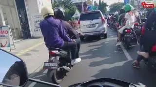 Morning on the Ride to AKR Tower Kebon Jeruk #morning #ride #ridebike #ontheroad #kebonjeruk #vlog