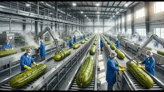 Inside a Massive Factory: From Raw Cucumbers to Vlasic Pickles (Full Process)