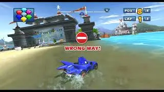 (TAS) Sonic & SEGA All-Stars Racing (Wii) - New Ultra Shortcut in Ocean Ruin