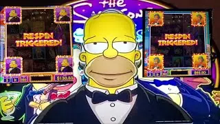 The Simpsons Slot Machine...Multiple Bonuses!