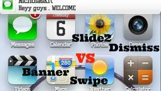 [Cydia Tweak] Slide2Dismiss VS BannerSwipe - Swipe Banner To Dismiss Notification