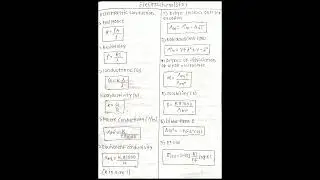 ELECTROCHEMISTRY CLASS 12 FORMULA NOTES ☢☢