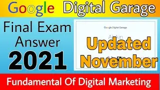 google digital marketing course answers | November 2021