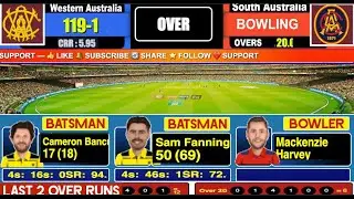 SACA vs WACA, 6th ODI, AUS One Day Cup 2025-26 live