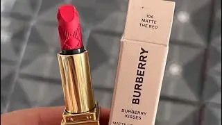 Son Burberry Kisses mini m&agrave;u 106 Matte The Red đỏ thuần | Diệp Nhung