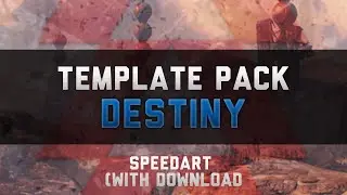 Destiny (Hunter Banner) - Template Pack (SpeedArt with Download)