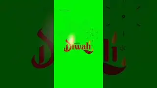 Happy Diwali Green screen tittle animation, wishes #diwali #diwalirangoli #greenscreen