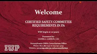 Certified Safety Committee Requirements in Pennsylvania