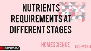 Cdpo/icds supervisor -nutritional requirements at different stages of childhood#icds #cdpoexamdate 
