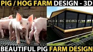 Pig Farm Design Plans | Pig Farm Structure Design | Pig Farm Shed Design  | #Indian_Farming