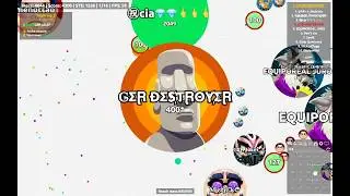 Agar.io - INCREDIBLE TEAMDESTRUCTIONS, MINI ONE PIECE PUSHSPLIT & 16SPLIT TRICKSPLIT