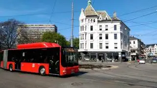 Tram-aware fountain at Solli plass in Oslo