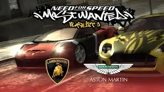 Lamborghini Gallardo vs Aston Martin DB9 NFSMW | NFS Most Wanted 2005 | Rival Challenge Blacklist 3