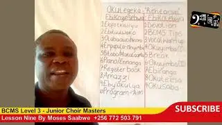 BCMS Level 3 - Lesson 9 Okuyimbisa