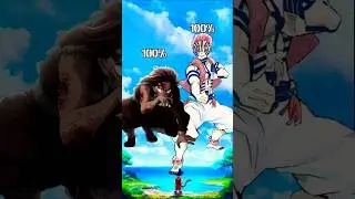 tanjiro vs akaza                  #dragonballsuper #demonslayer #goku#tanjiro #akaza #vegeta