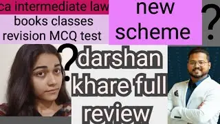 darshan khre honest review..law darshankhre full review #caintermediate #law #cainterlaw #review
