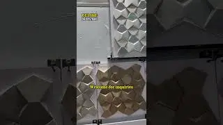 Mesmerizing Chic Design of 3D Metal Mosaic Tiles | Multiple Colors with Various Surface Treatments