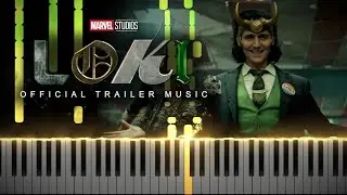 Marvel's Loki - Official Trailer Music (2021) (Synthesia Piano Tutorial)+SHEETS&MIDI