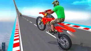 Impossible Moto Bike Stunt Racing 3D Games - Crazy Motor Cycle Race Game - Bike Games To Play Now