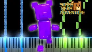 Super Bear Adventure - Purple Honey Theme (Piano Tutorial)