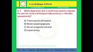 Reproductive Endocrinology, Infertility and Menopause | Exit Exam Questions for Doctor of Medicine