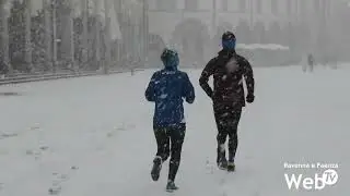 Abbondante nevicata in tutto il ravennate