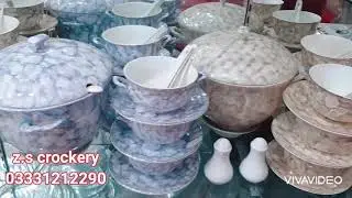 new and branded crockery and decorated pieces are available on peahawar karkhanoo Royal market