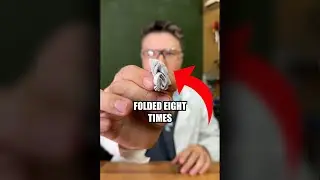 I folded a piece of paper more than 7 times?!