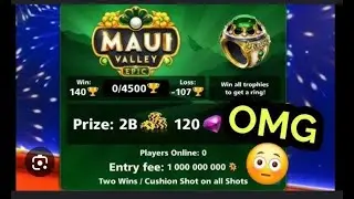 8 Ball Pool - Live Road 1m Coins To 22Billione Coins Osaka 200m Table Gameplay| Skill Champ 👑