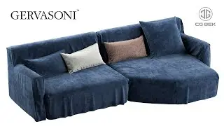 Modeling Sofa Tutorial - Gervasoni MORE - Autodesk 3ds Max & Marvelous Designer #5