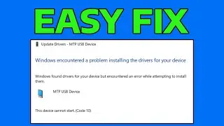 How To Fix MTP Not Working in Windows