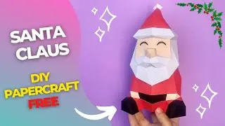 Santa Claus Hecho de papel - Navidad - Papercraft Gratis