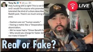 DoorDash Responds to Whistleblower Reddit Post. Real or Fake? Live Show