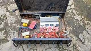 pemulihan power amplifier yang sangat berantakan dari rongsokan