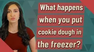 What happens when you put cookie dough in the freezer?